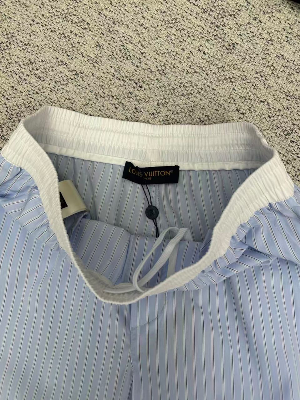 Louis Vuitton - Striped Short-Sleeve Shirt and Shorts Matching Set