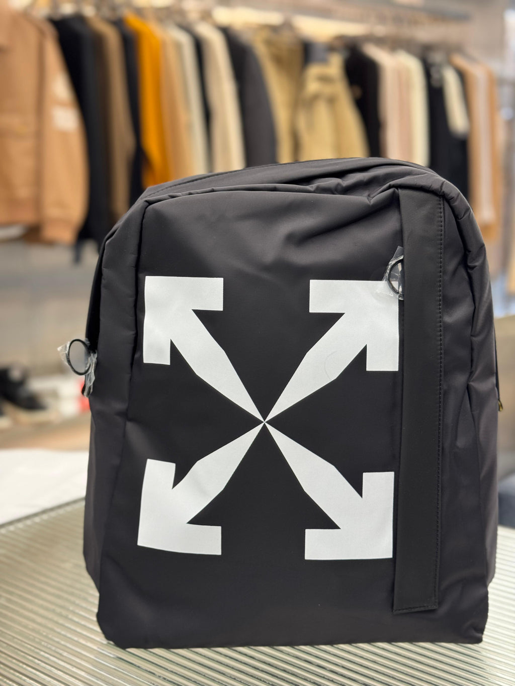 Off-White - Arrows Nylon Backpack in Black