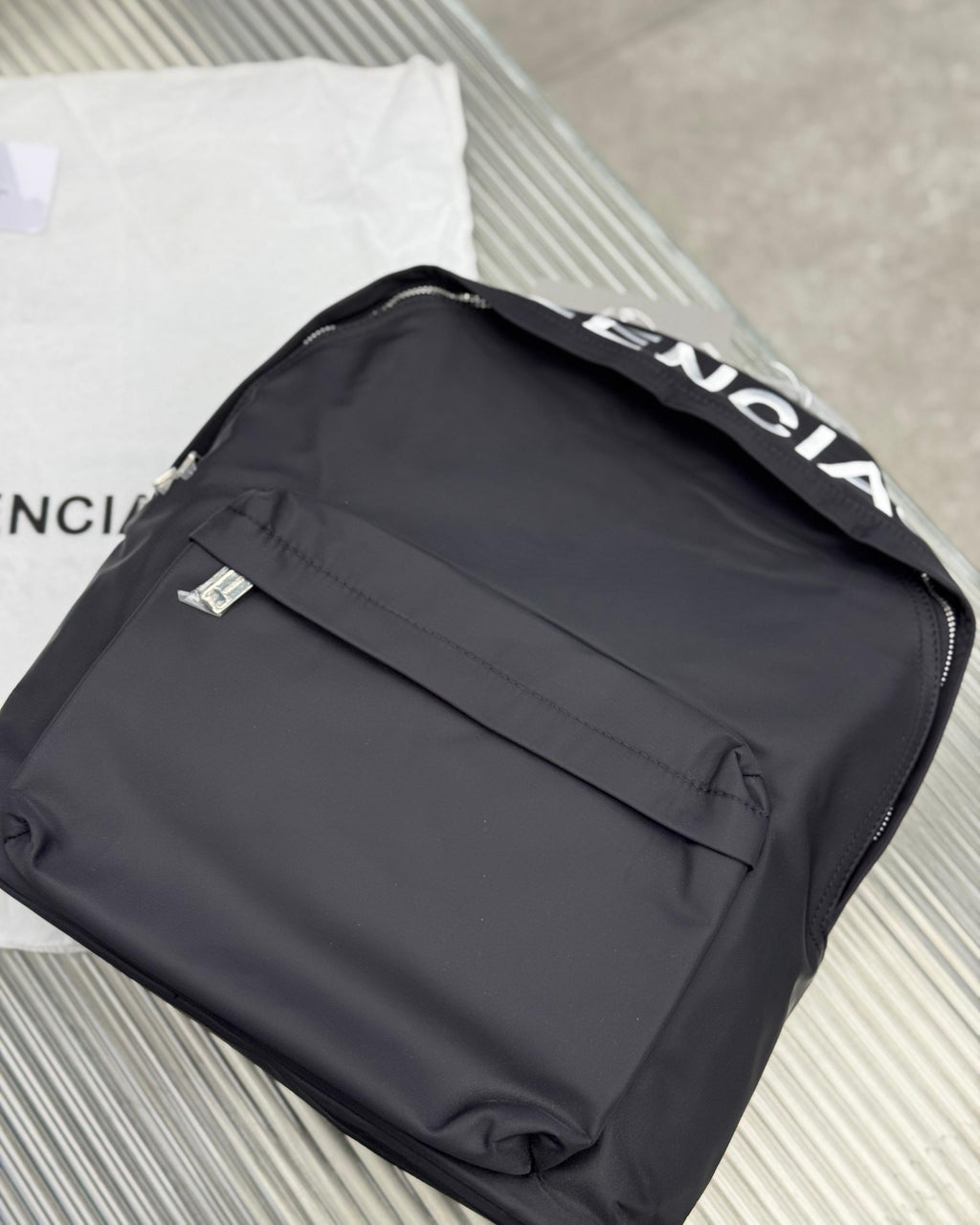 Balenciaga - Explorer Backpack in Black Recycled Nylon