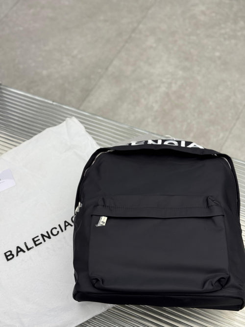 Balenciaga - Explorer Backpack in Black Recycled Nylon