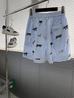 Louis Vuitton - Striped "Safari" Short-Sleeve Shirt and Shorts Set