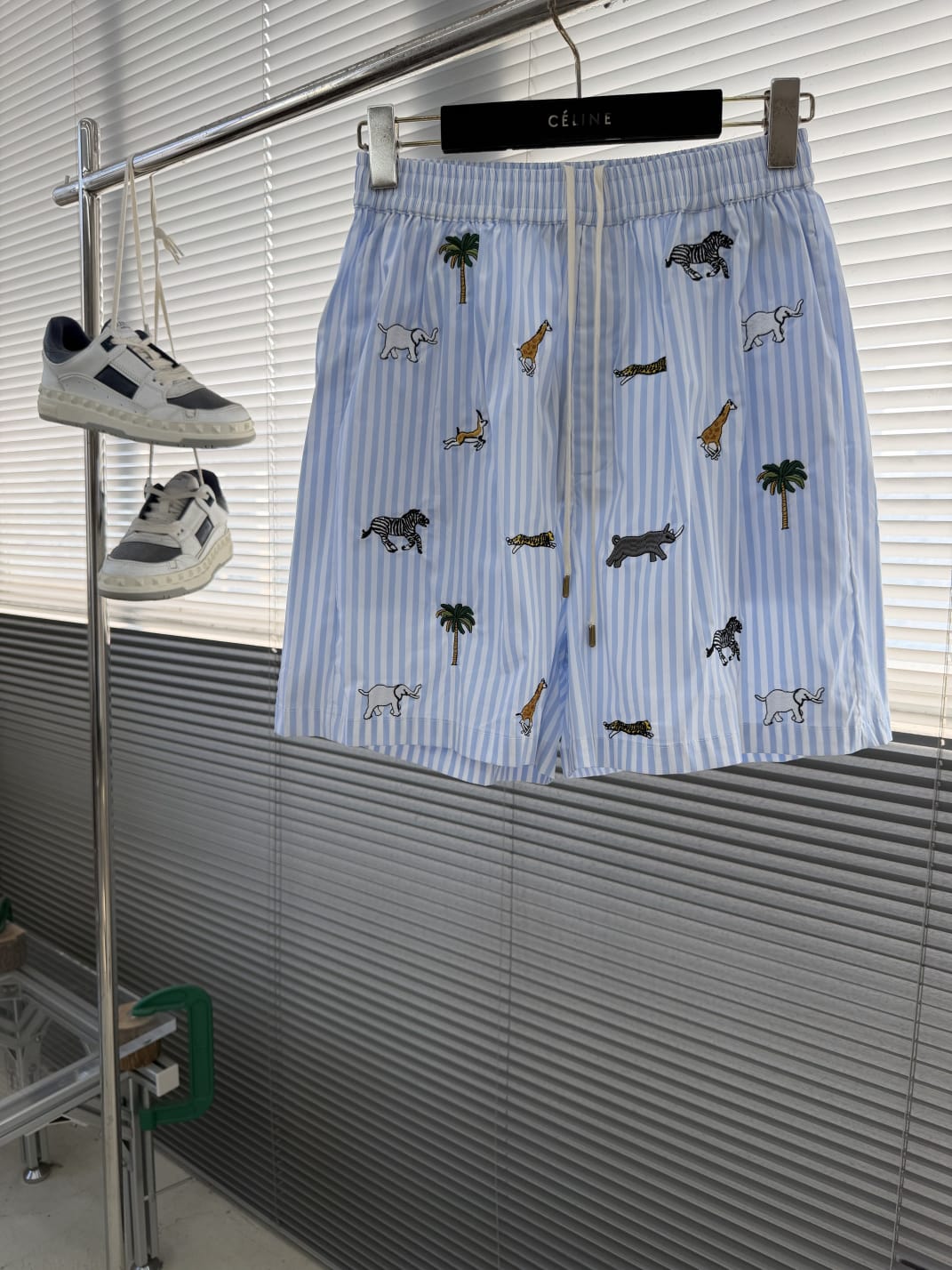 Louis Vuitton - Striped "Safari" Short-Sleeve Shirt and Shorts Set