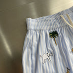 Louis Vuitton - Striped "Safari" Short-Sleeve Shirt and Shorts Set
