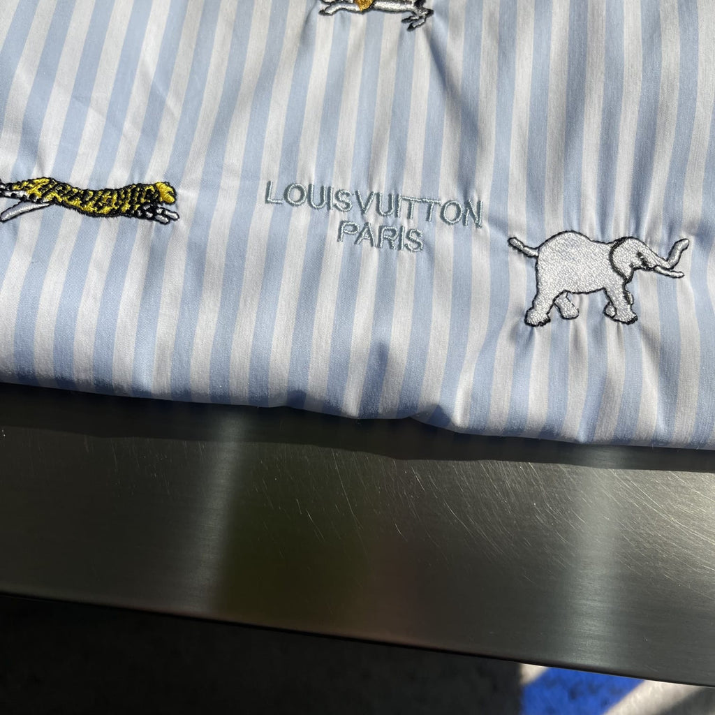 Louis Vuitton - Striped "Safari" Short-Sleeve Shirt and Shorts Set