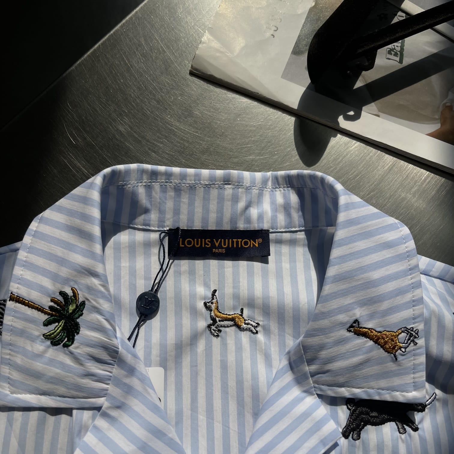 Louis Vuitton - Striped "Safari" Short-Sleeve Shirt and Shorts Set