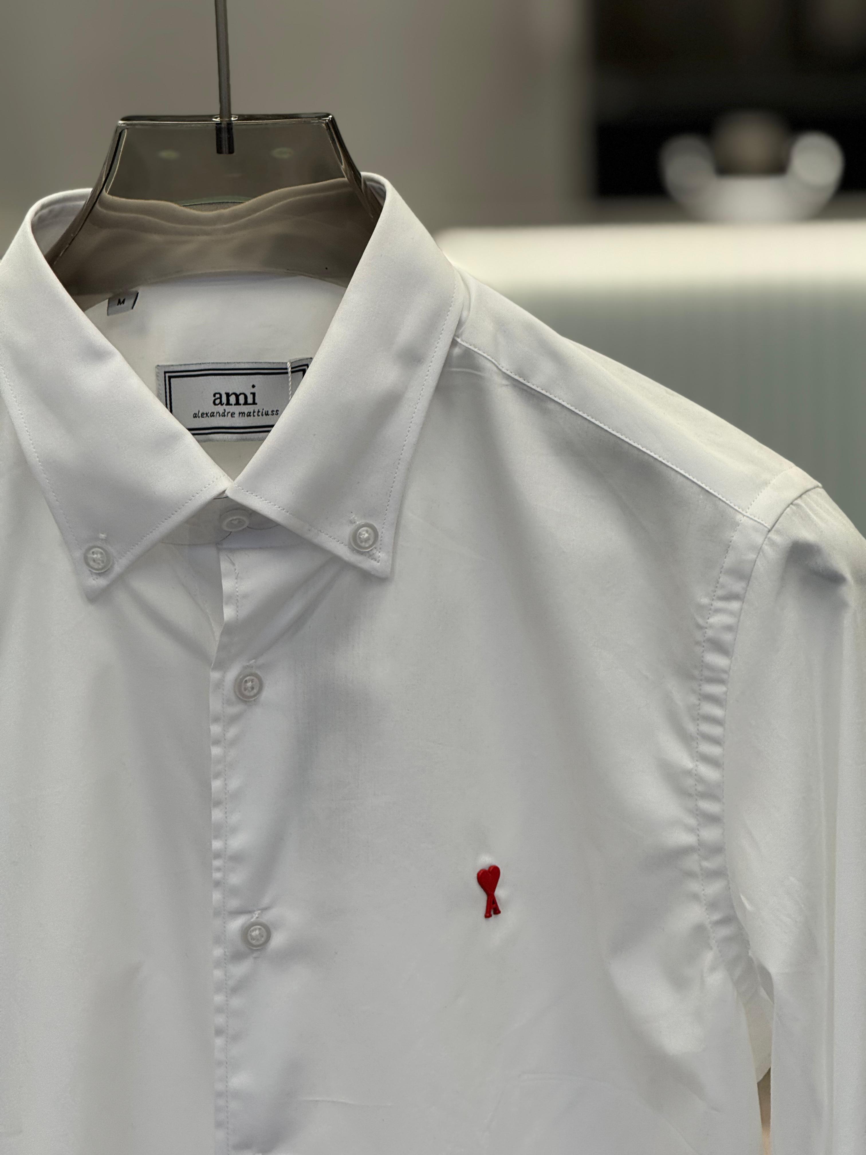 AMI - Paris Ami de Cœur Button-Down Oxford Shirt