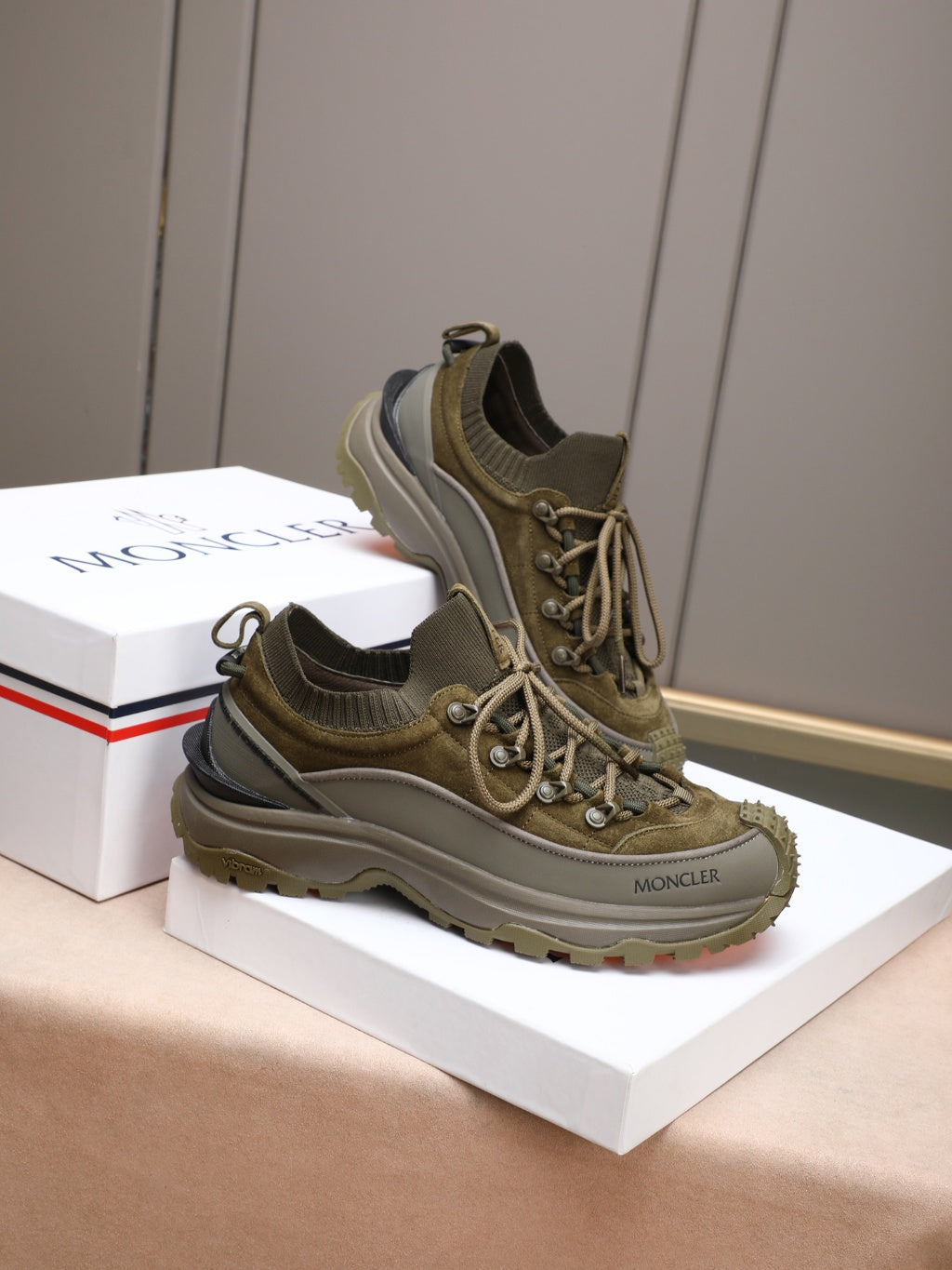 Moncler - Trailgrip GTX Low-Top Sneakers in Forest Green