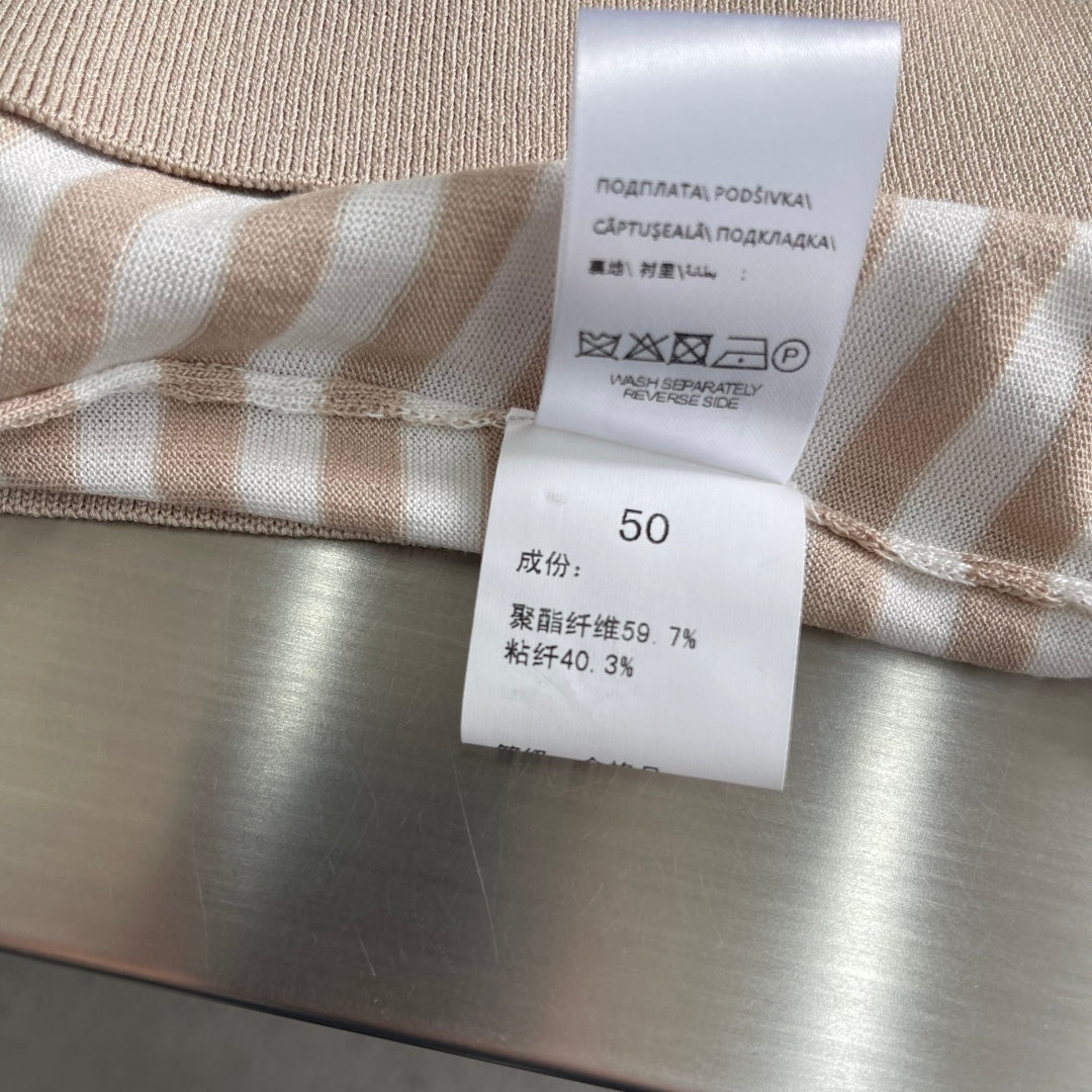 Brunello Cucinelli - Striped Cotton & Silk Knit Polo Shirt