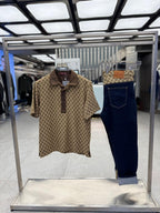 Gucci - Cotton Piqué Polo with Web Stripe Collar