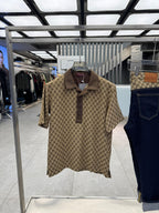 Gucci - Cotton Piqué Polo with Web Stripe Collar