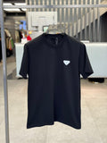 Prada - Enameled Triangle Logo Cotton T-Shirt