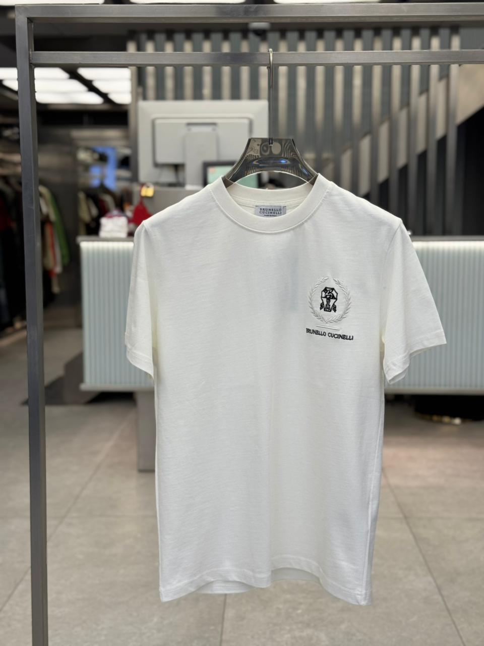 Brunello Cucinelli - Embroidered Crest Cotton T-Shirt