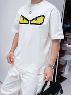 Fendi - Bag Bugs "Monster Eyes" Pixelated T-Shirt