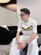 Fendi - Bag Bugs "Monster Eyes" Pixelated T-Shirt