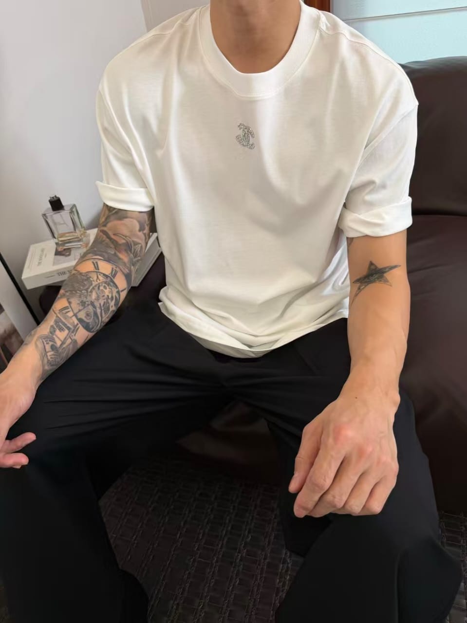 Chanel - Double C Logo Cotton T-Shirt