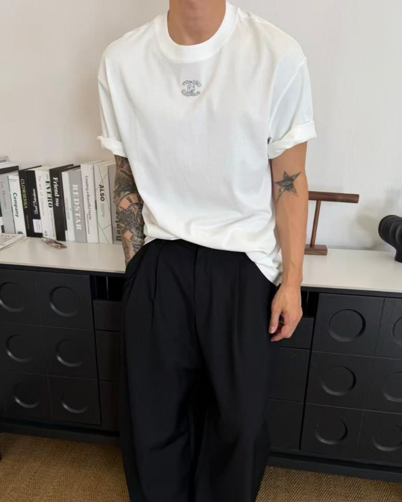 Chanel - Double C Logo Cotton T-Shirt