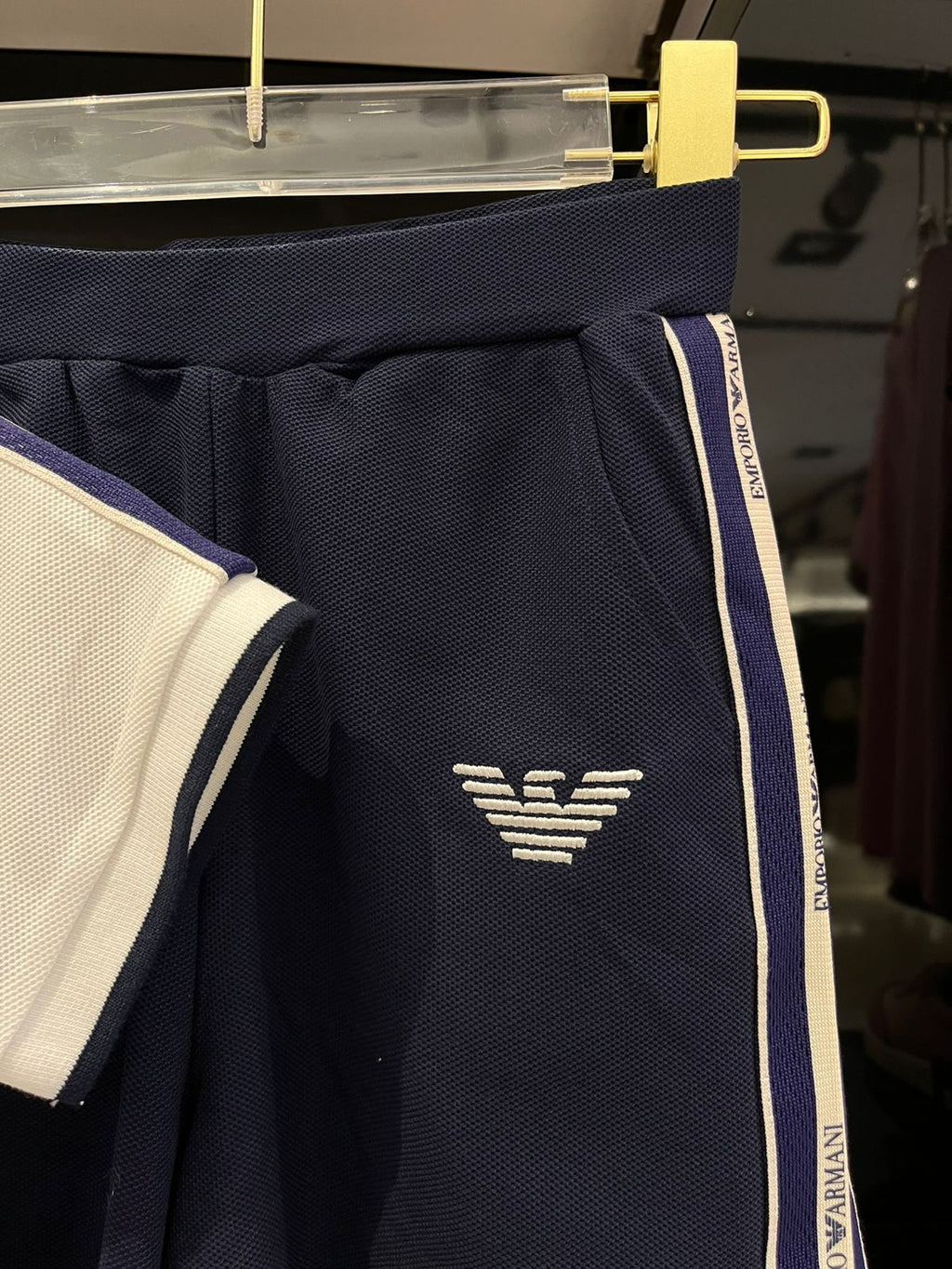 Emporio Armani - Kids Monogram Polo and Shorts Set