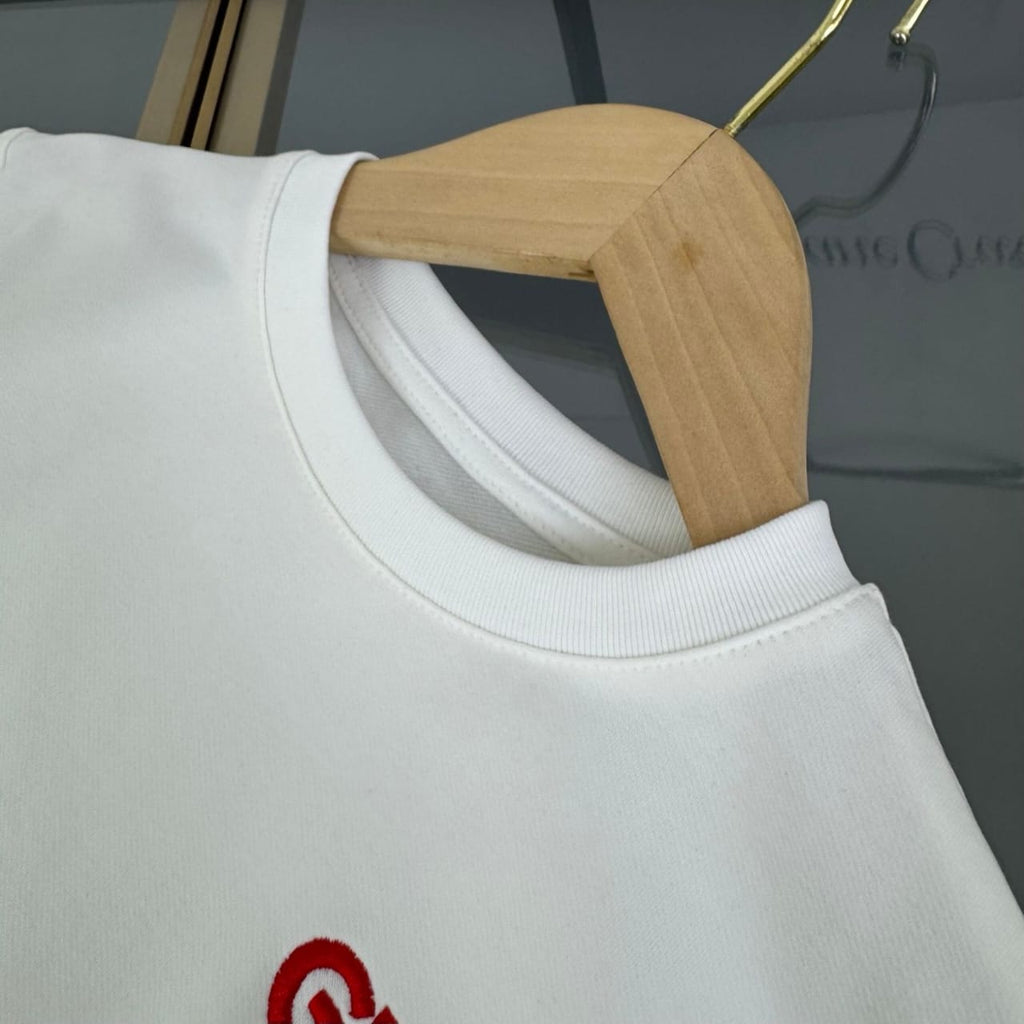 Gucci - Kids Gingham Trim T-Shirt and Shorts Set