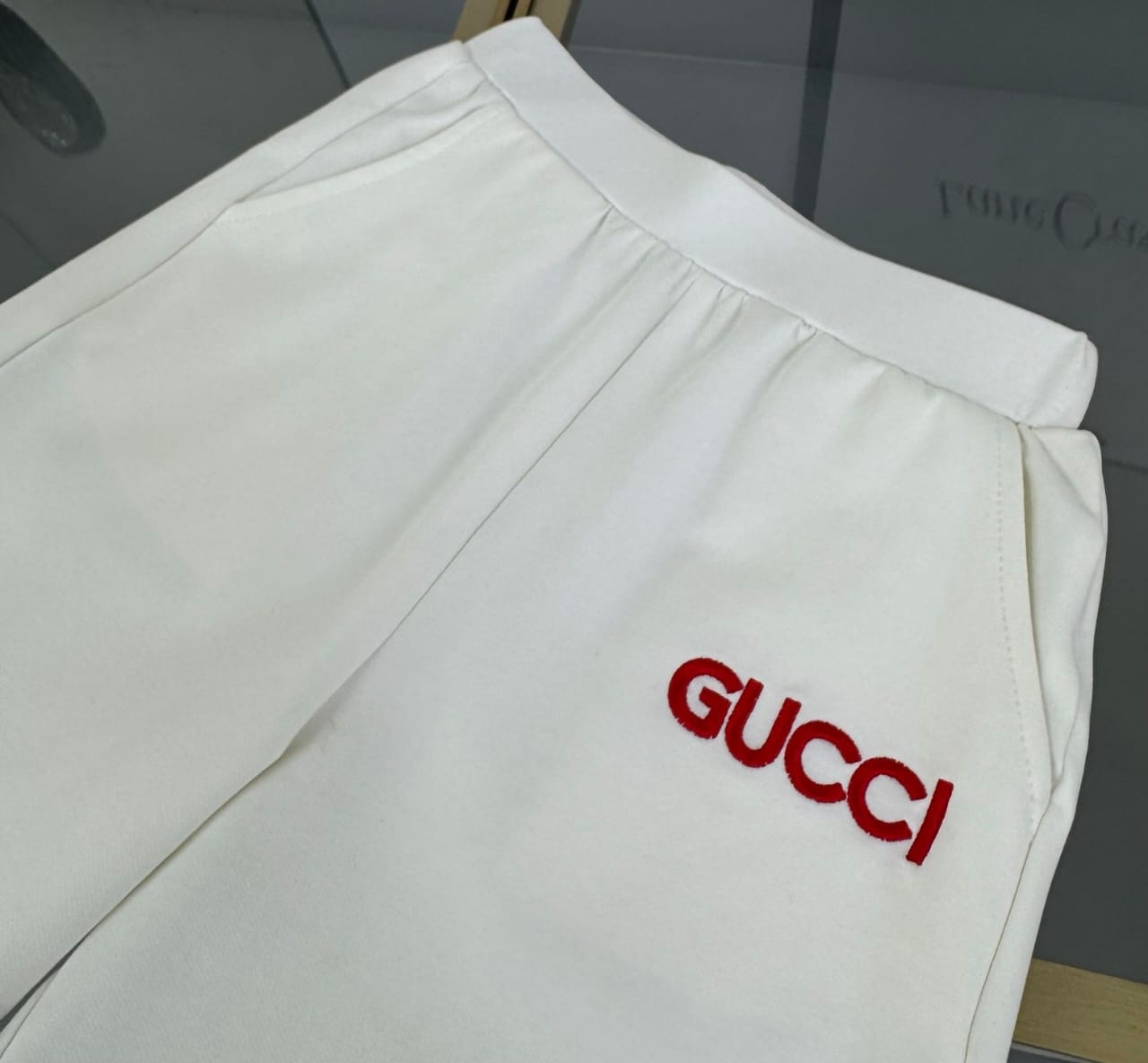 Gucci - Kids Gingham Trim T-Shirt and Shorts Set