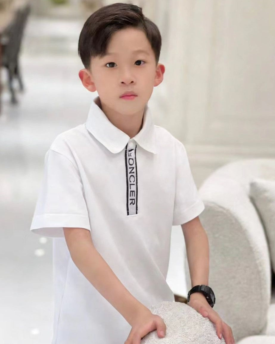Moncler - Enfant Boys' Logo Placket Polo Shirt