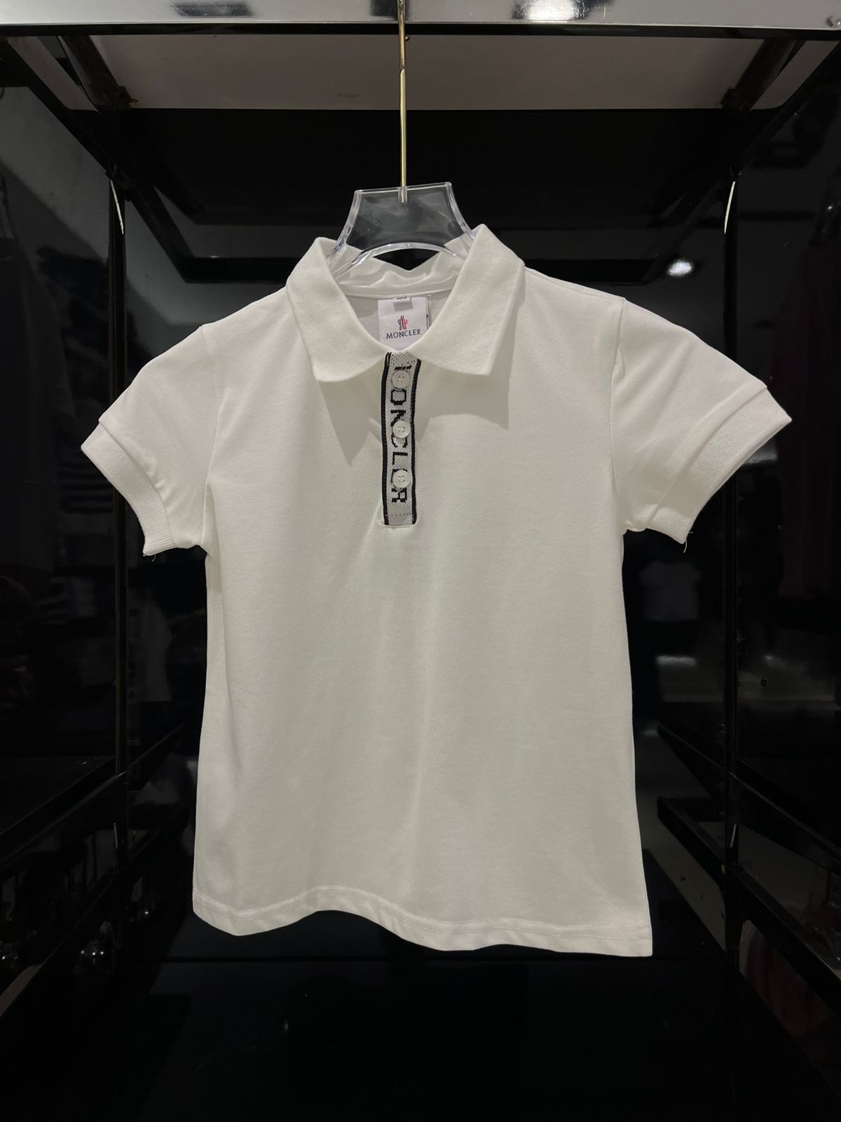 Moncler - Enfant Boys' Logo Placket Polo Shirt