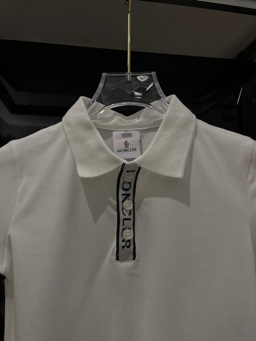 Moncler - Enfant Boys' Logo Placket Polo Shirt