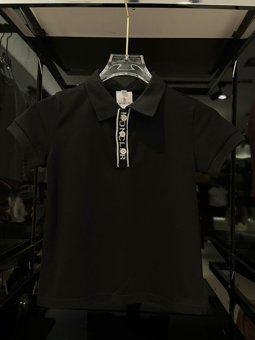 Moncler - Enfant Boys' Logo Placket Polo Shirt