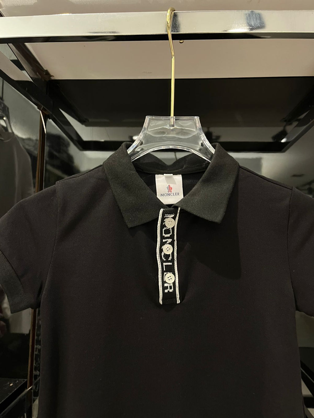 Moncler - Enfant Boys' Logo Placket Polo Shirt