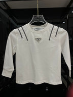 Prada - Kids Triangle Logo T-Shirt