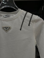 Prada - Kids Triangle Logo T-Shirt