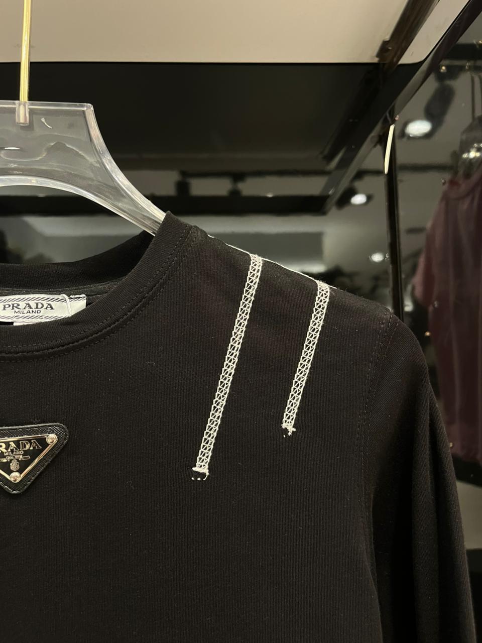 Prada - Kids Triangle Logo T-Shirt