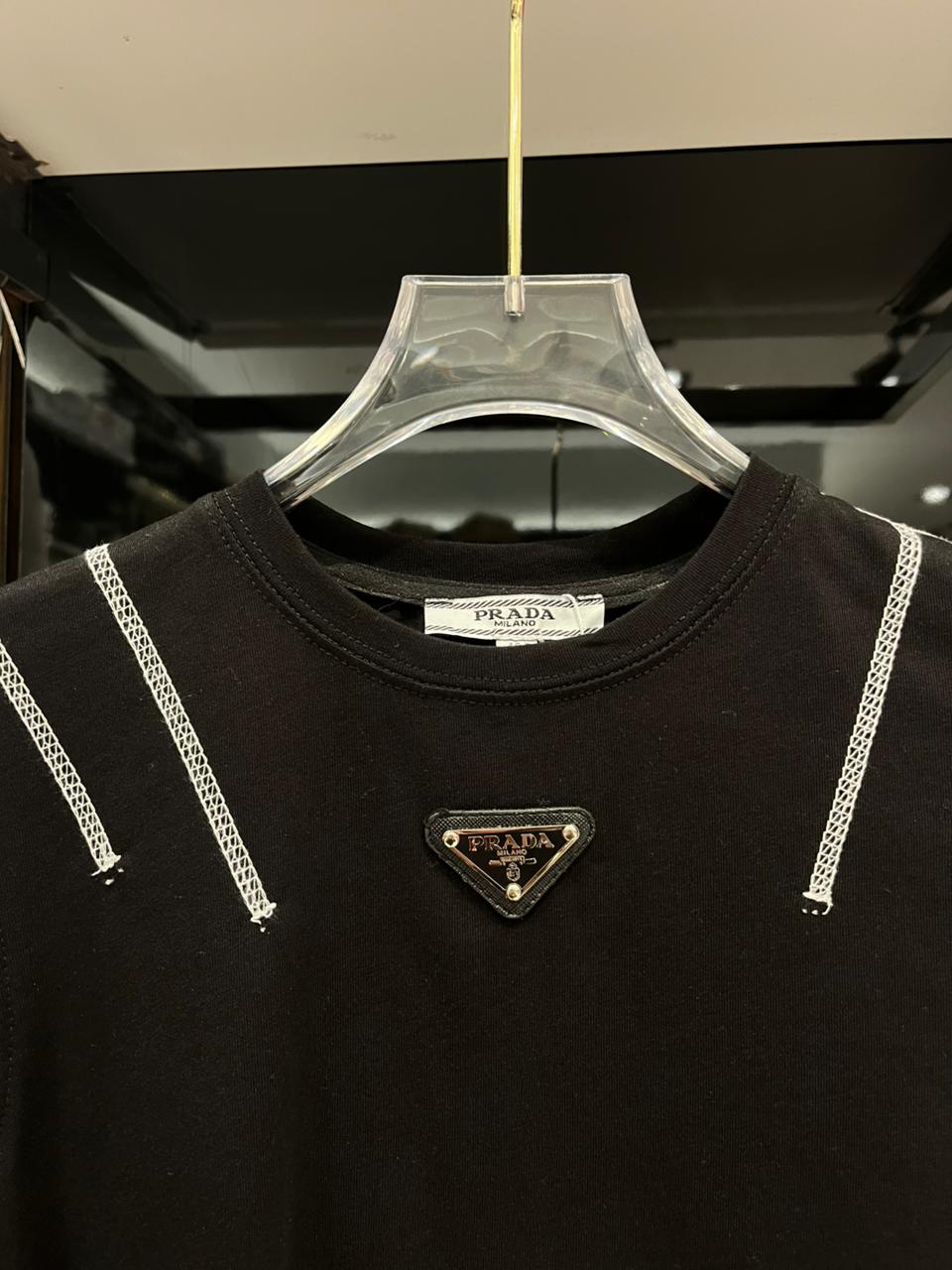 Prada - Kids Triangle Logo T-Shirt