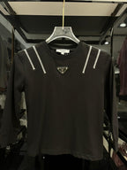 Prada - Kids Triangle Logo T-Shirt