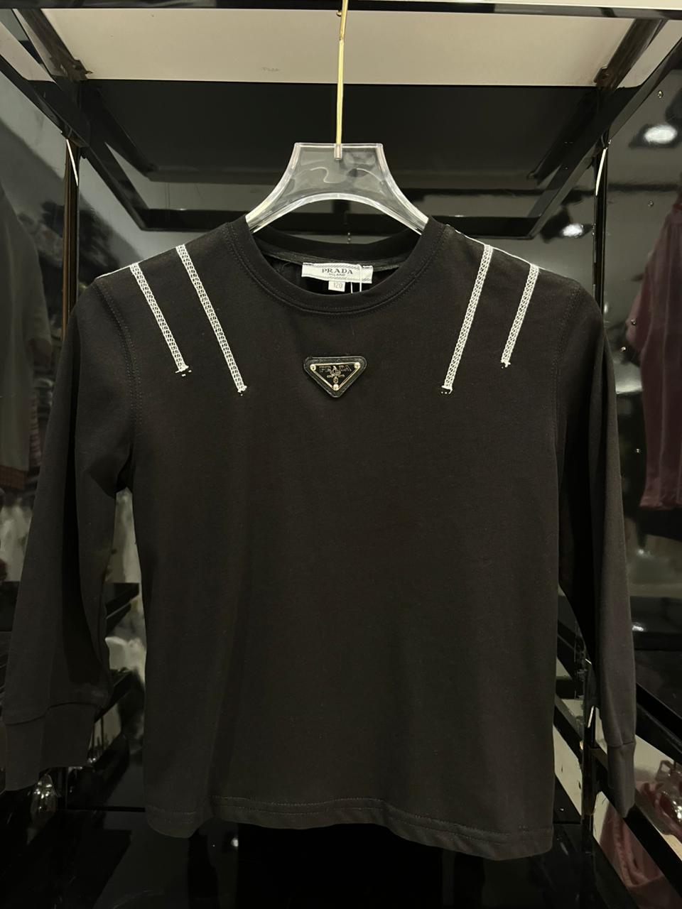 Prada - Kids Triangle Logo T-Shirt
