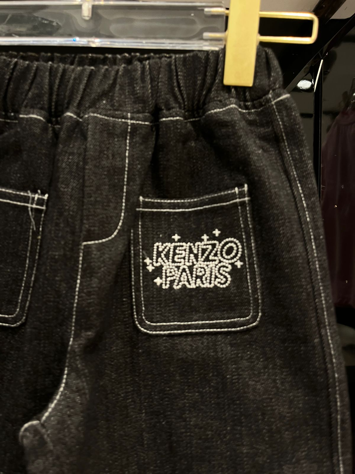 Kenzo - Kids "KP" Logo T-Shirt and Denim Shorts Set