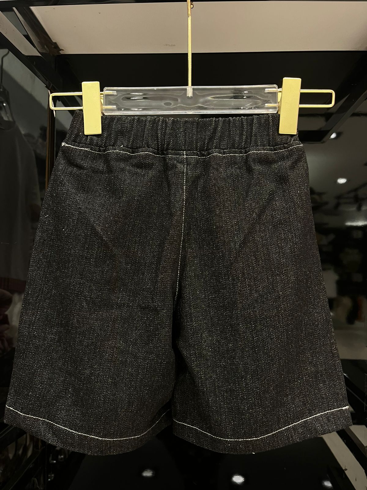 Kenzo - Kids "KP" Logo T-Shirt and Denim Shorts Set