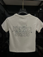 Kenzo - Kids "KP" Logo T-Shirt and Denim Shorts Set