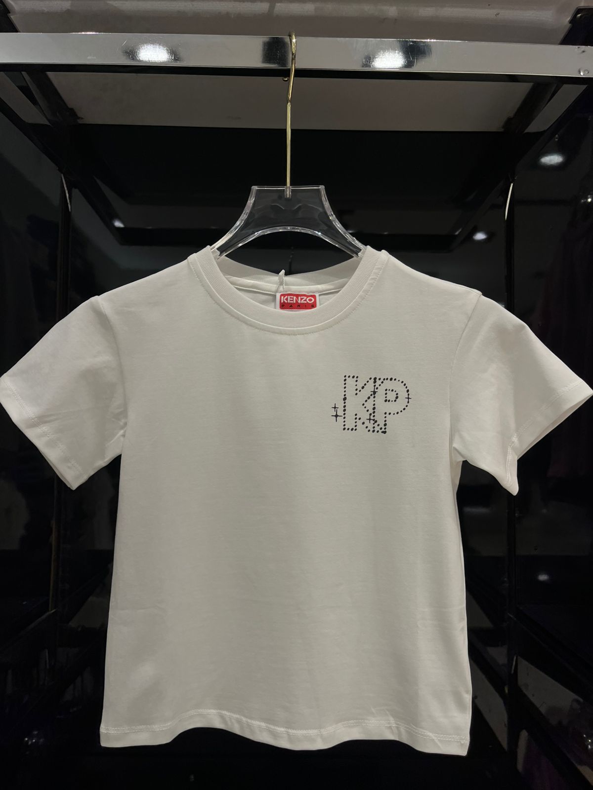 Kenzo - Kids "KP" Logo T-Shirt and Denim Shorts Set