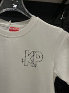 Kenzo - Kids "KP" Logo T-Shirt and Denim Shorts Set