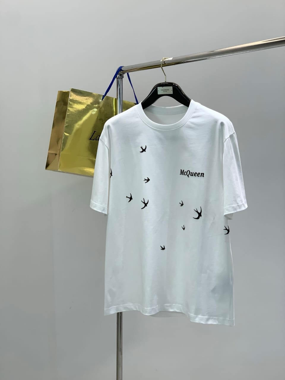 Alexander McQueen - Swallow Embroidered T-Shirt