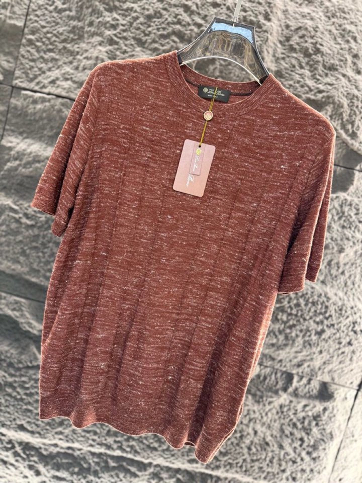 Loro Piana - Ribbed Cotton and Silk Knit T-Shirt