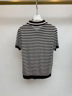 Brunello Cucinelli - Striped Cotton and Silk Knit Polo