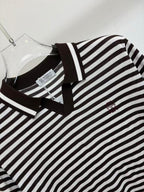 Brunello Cucinelli - Striped Cotton and Silk Knit Polo