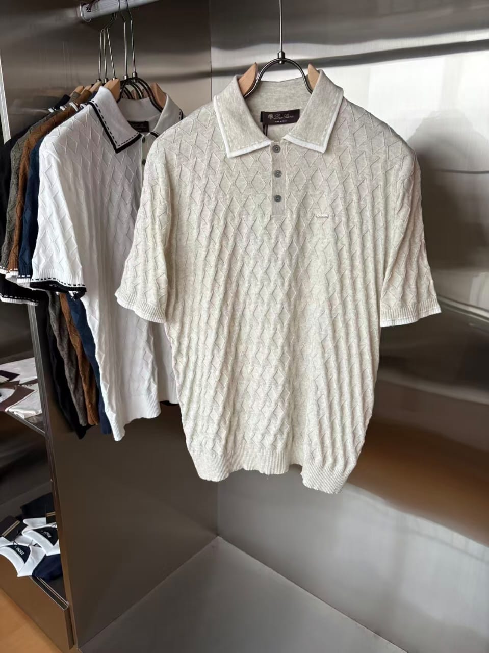 Loro Piana - Ribbed Cashmere and Silk Polo Shirt
