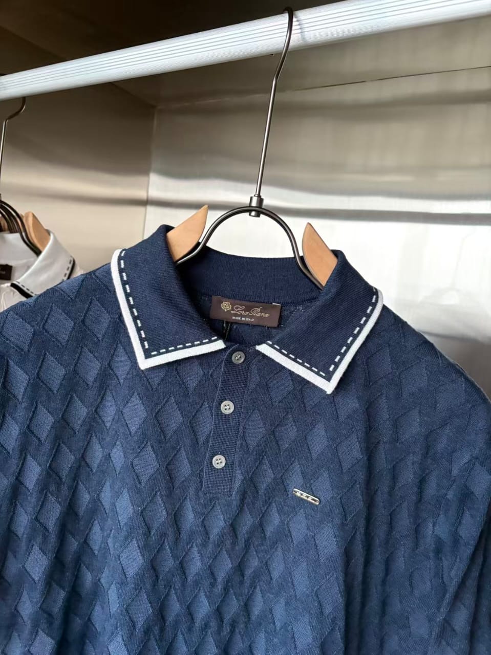 Loro Piana - Diamond-Weave Silk and Cotton Knit Polo