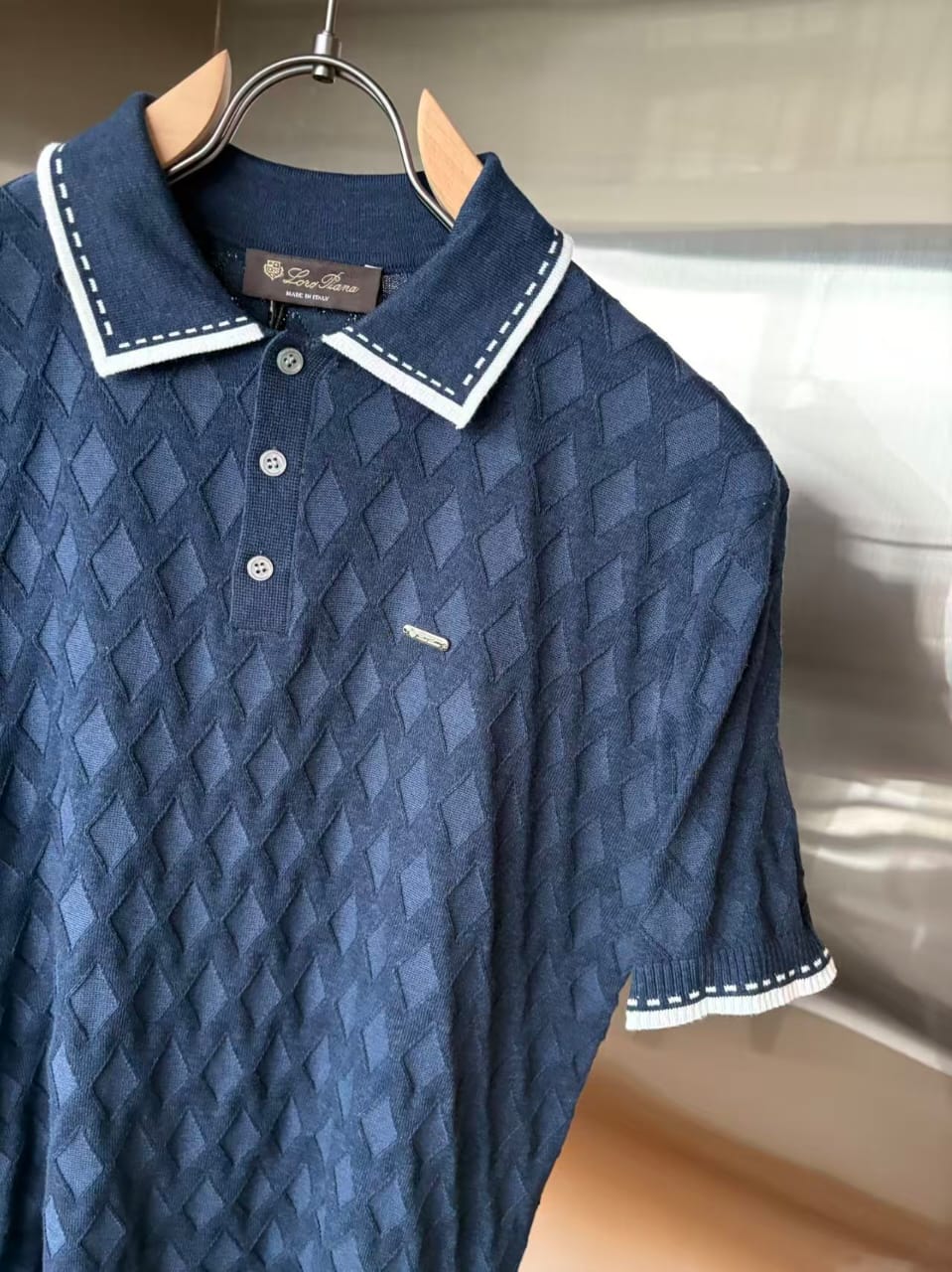 Loro Piana - Diamond-Weave Silk and Cotton Knit Polo