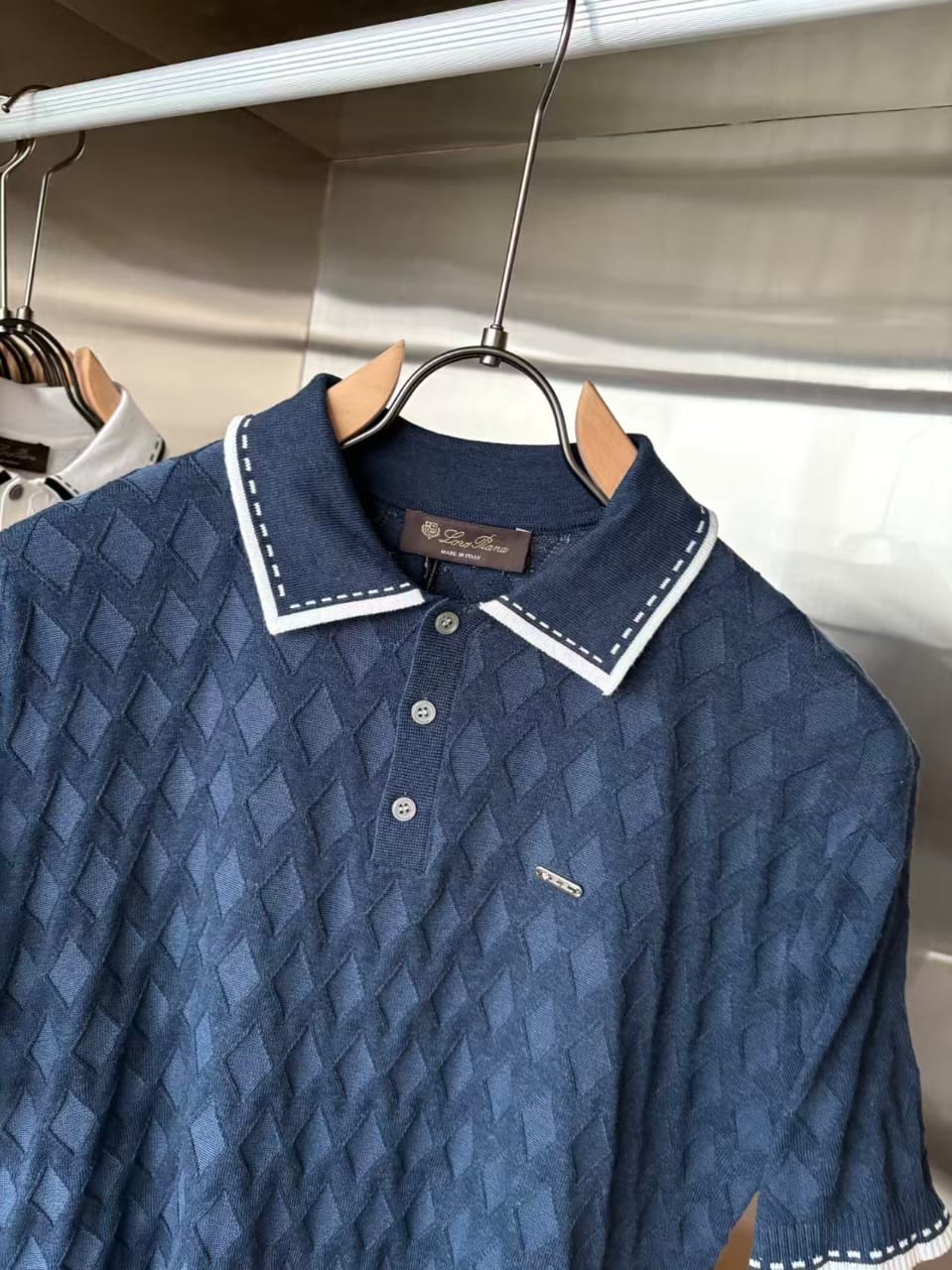 Loro Piana - Diamond-Weave Silk and Cotton Knit Polo