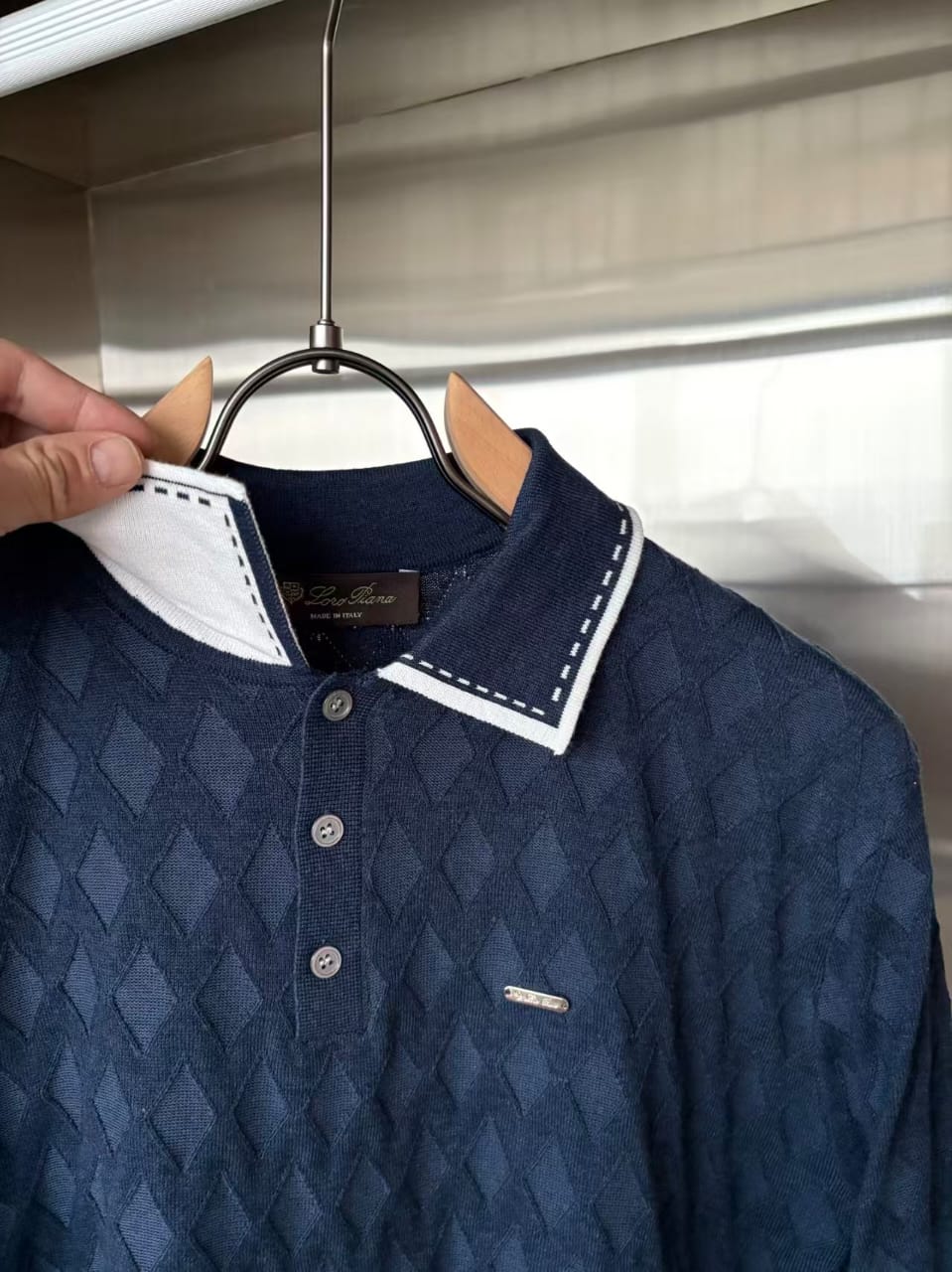 Loro Piana - Diamond-Weave Silk and Cotton Knit Polo