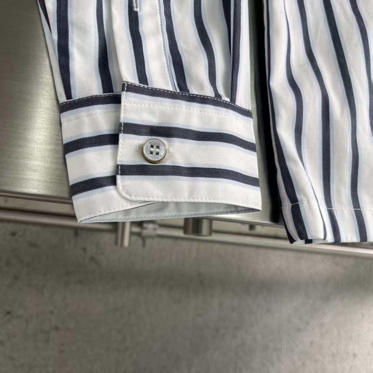 Louis Vuitton - Striped Zip-Up Overshirt