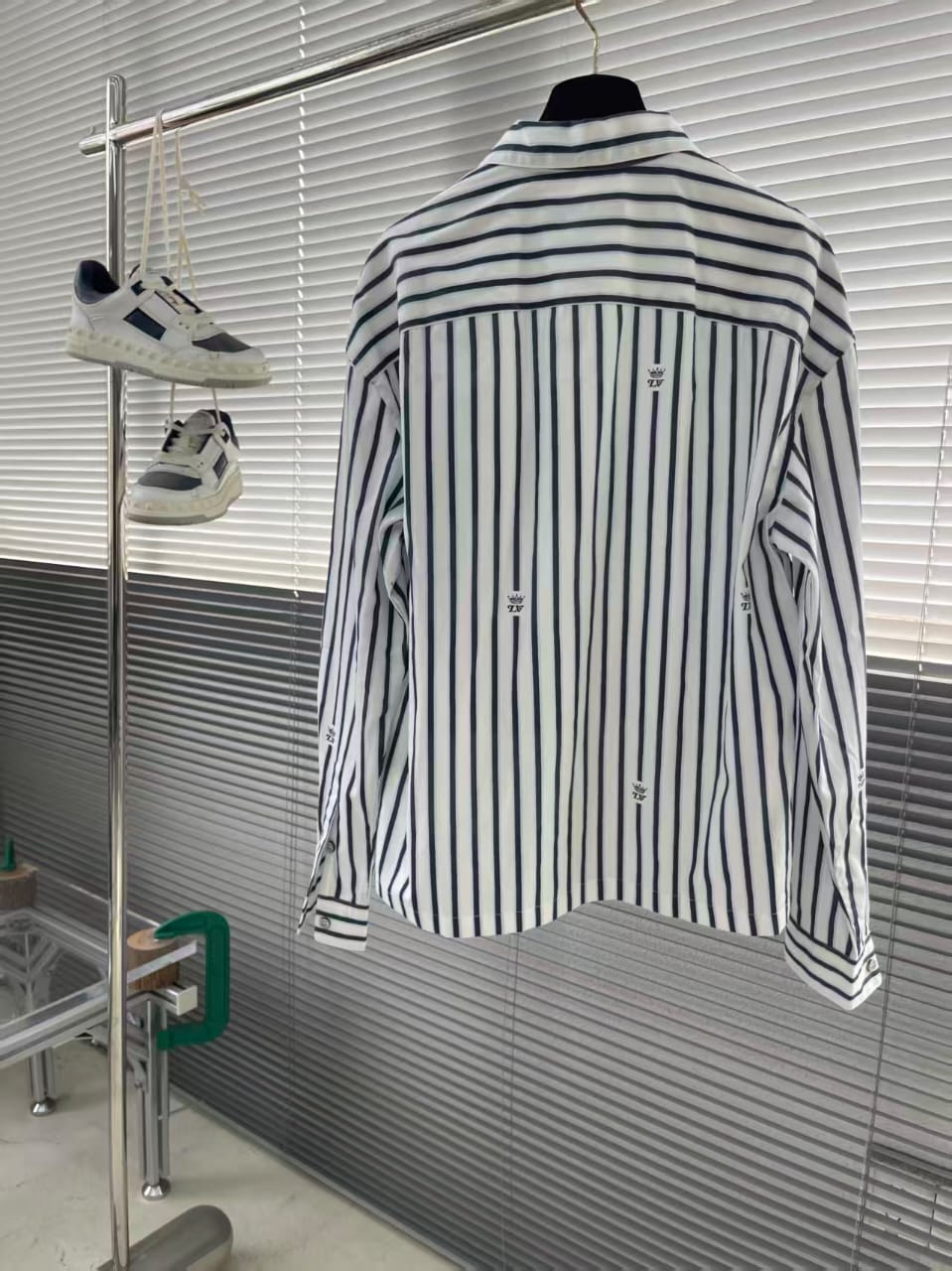 Louis Vuitton - Striped Zip-Up Overshirt